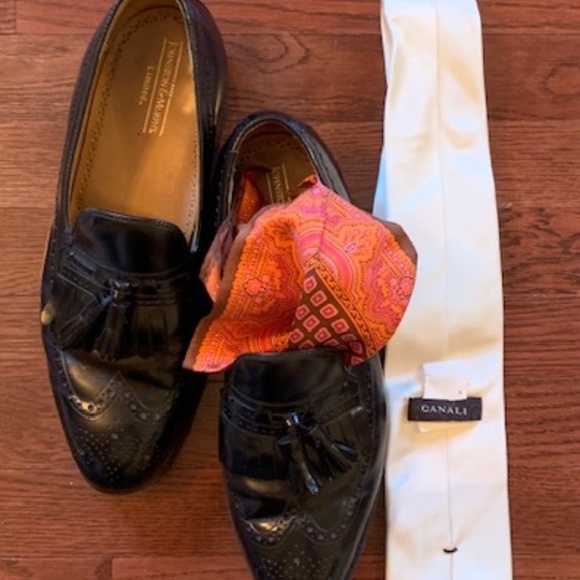 Canali Tie and Nordstrom Pocket Square - Picture 2 of 2